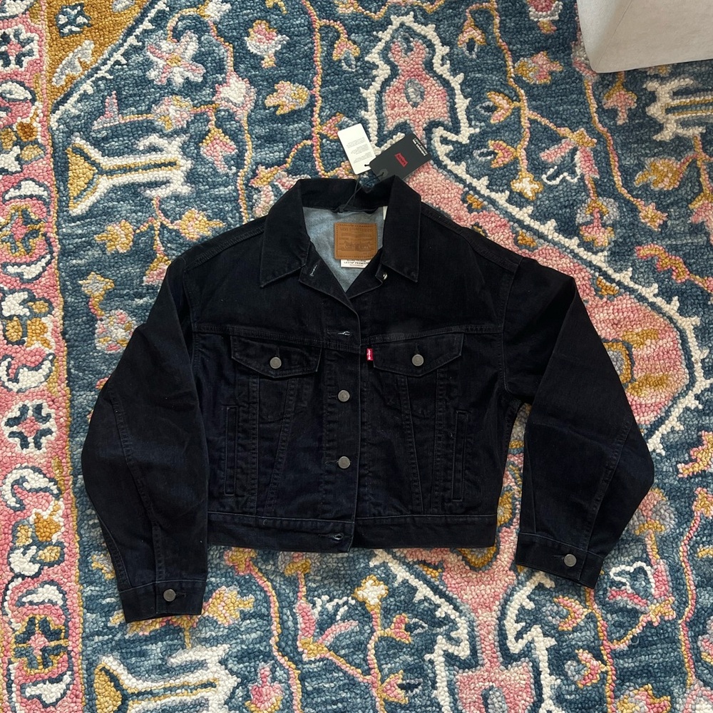 NWT Levi's Black corduroy Denim Jacket
